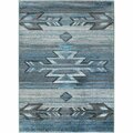Mayberry Rug 2 ft. 3 in. x 7 ft. 7 in. Tacoma Santa Rosa Area Rug, Blue TC9706 2X8
